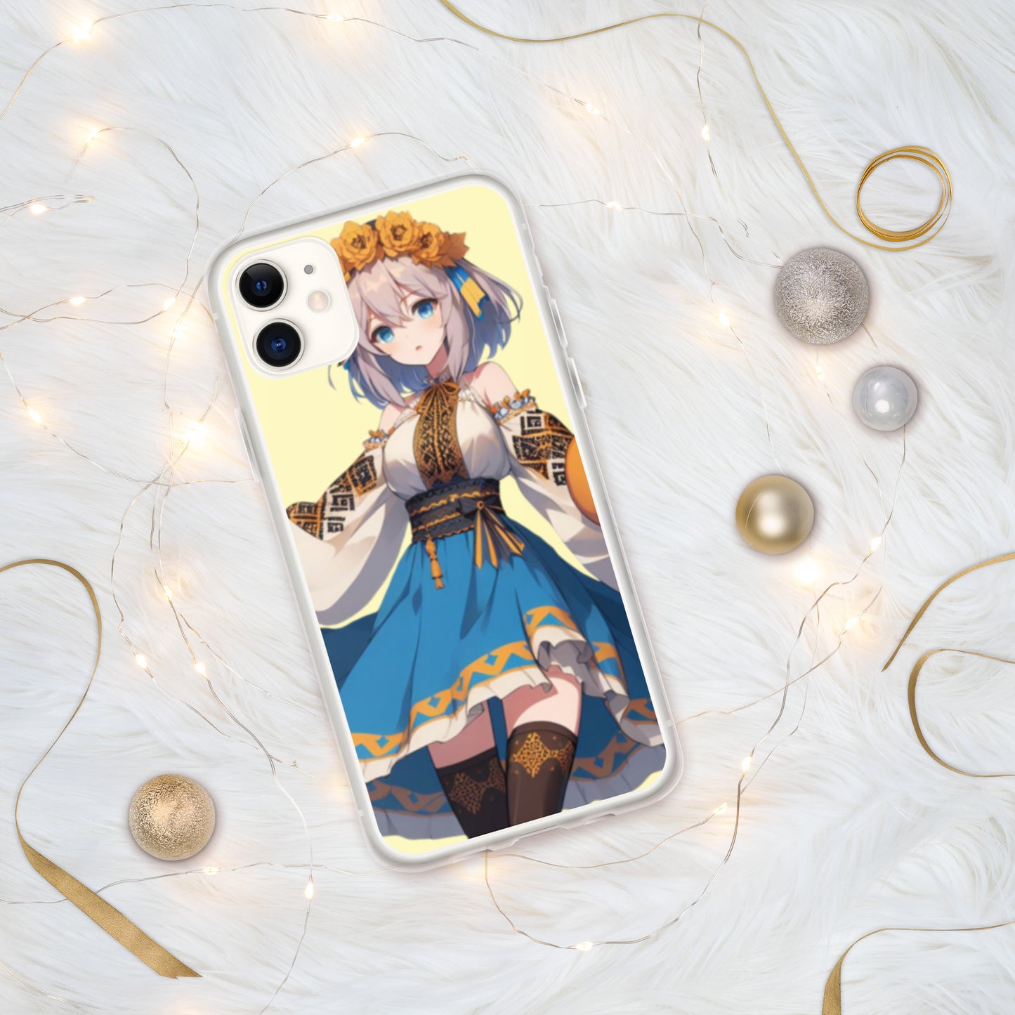 Clear Case for iPhone® 15, 15 pro, 15 Pro Max Ukrainian Anime Collection