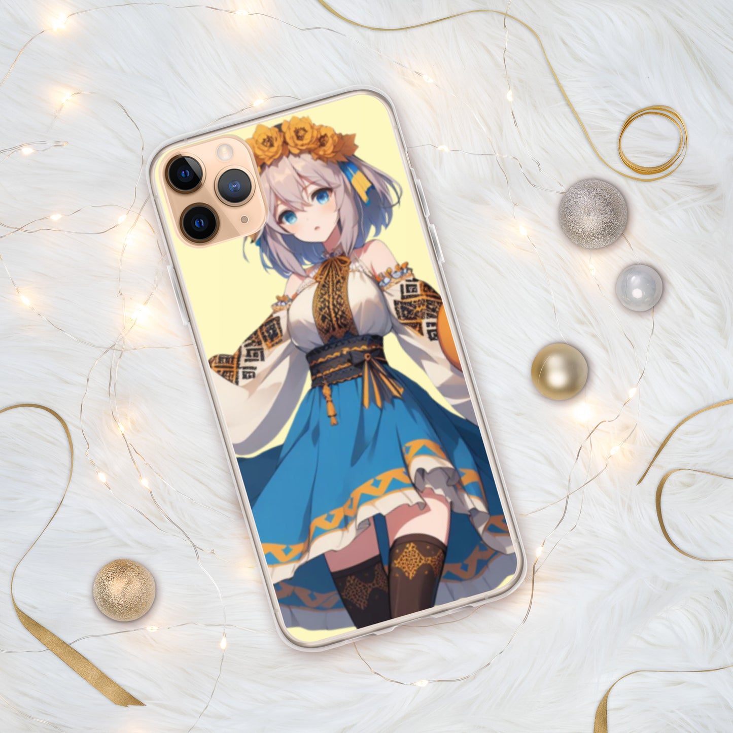 Clear Case for iPhone® 15, 15 pro, 15 Pro Max Ukrainian Anime Collection