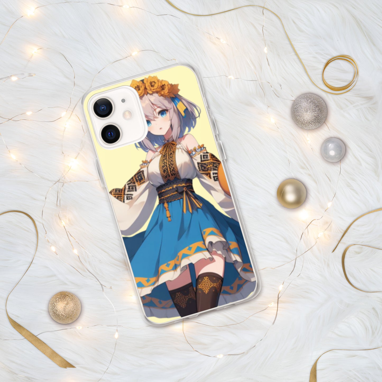 Clear Case for iPhone® 15, 15 pro, 15 Pro Max Ukrainian Anime Collection