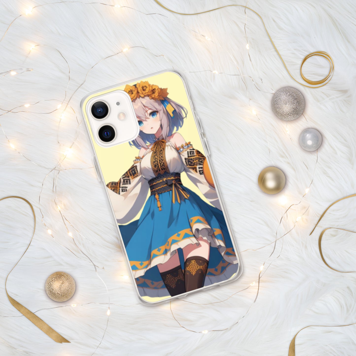 Clear Case for iPhone® 15, 15 pro, 15 Pro Max Ukrainian Anime Collection