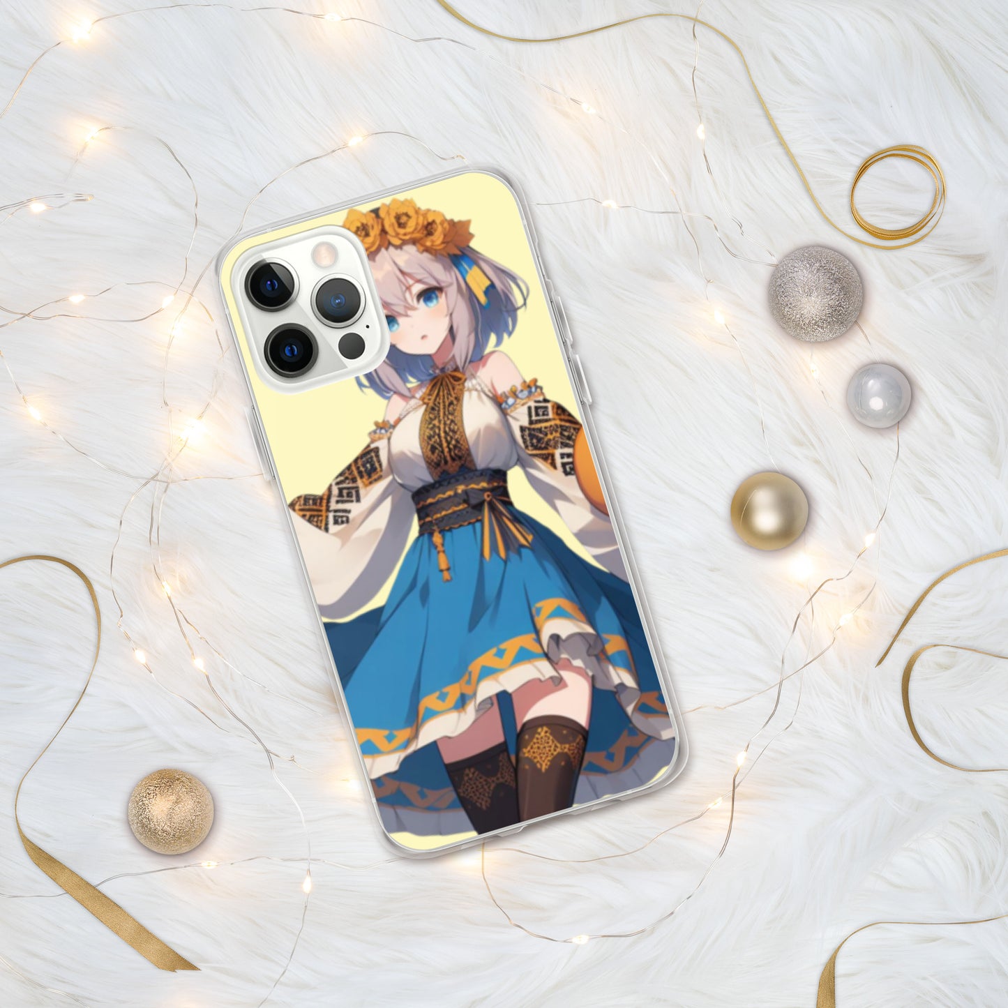 Clear Case for iPhone® 15, 15 pro, 15 Pro Max Ukrainian Anime Collection