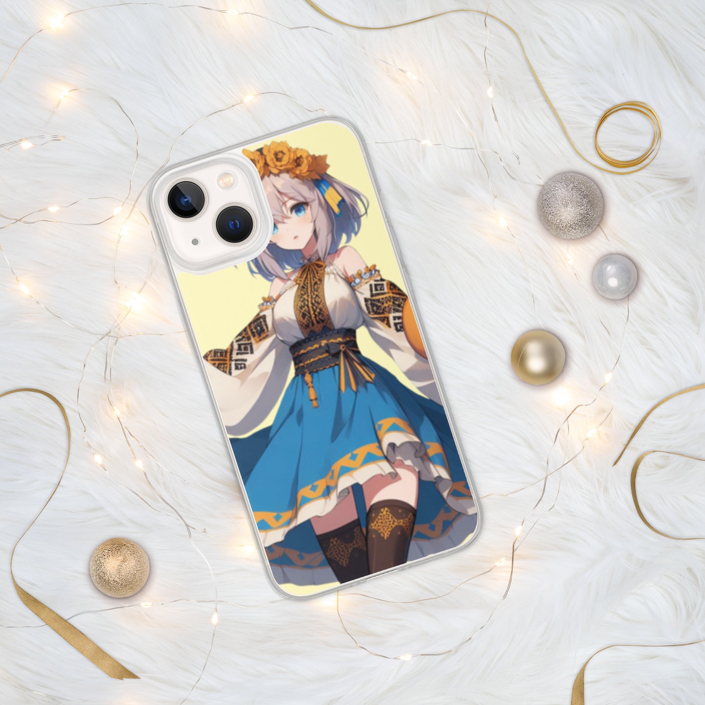 Clear Case for iPhone® 15, 15 pro, 15 Pro Max Ukrainian Anime Collection