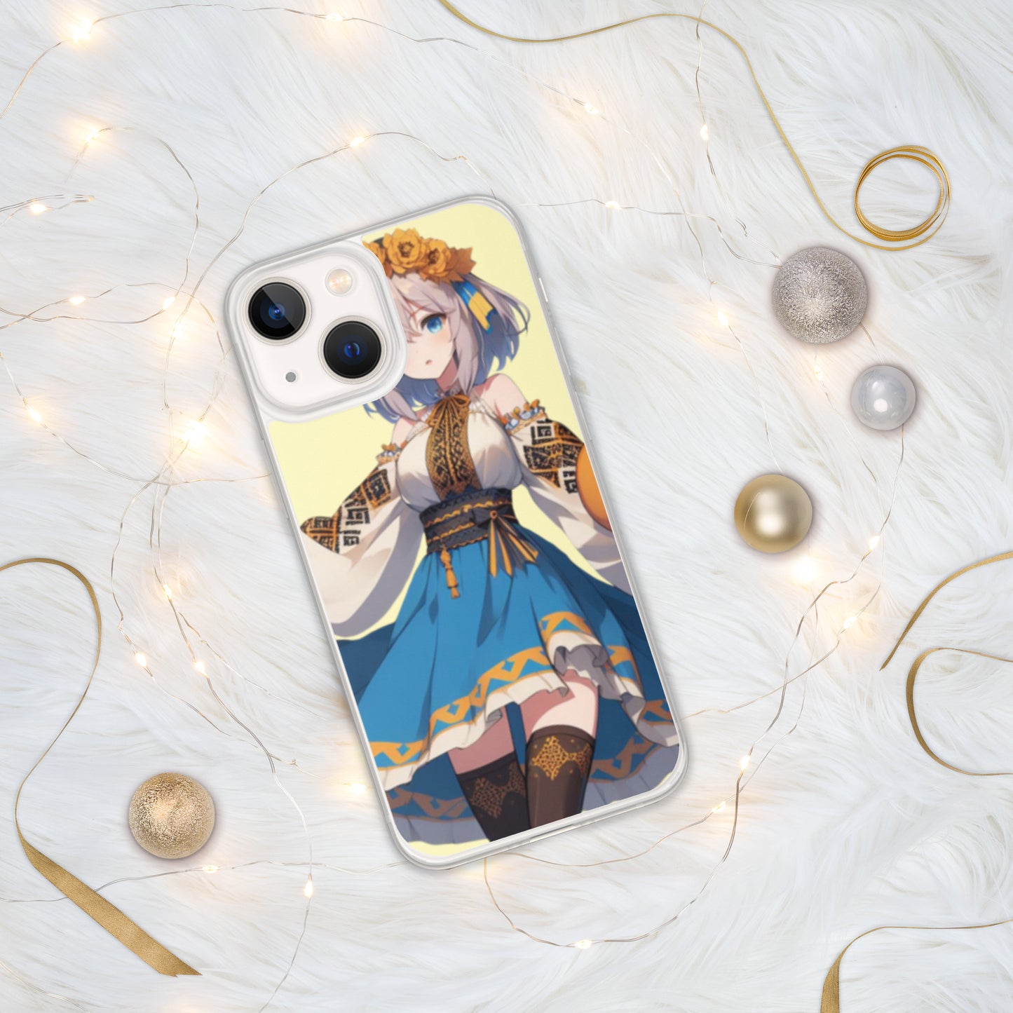 Clear Case for iPhone® 15, 15 pro, 15 Pro Max Ukrainian Anime Collection