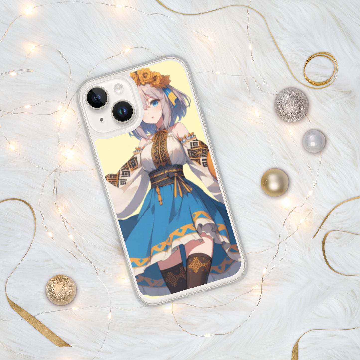 Clear Case for iPhone® 15, 15 pro, 15 Pro Max Ukrainian Anime Collection