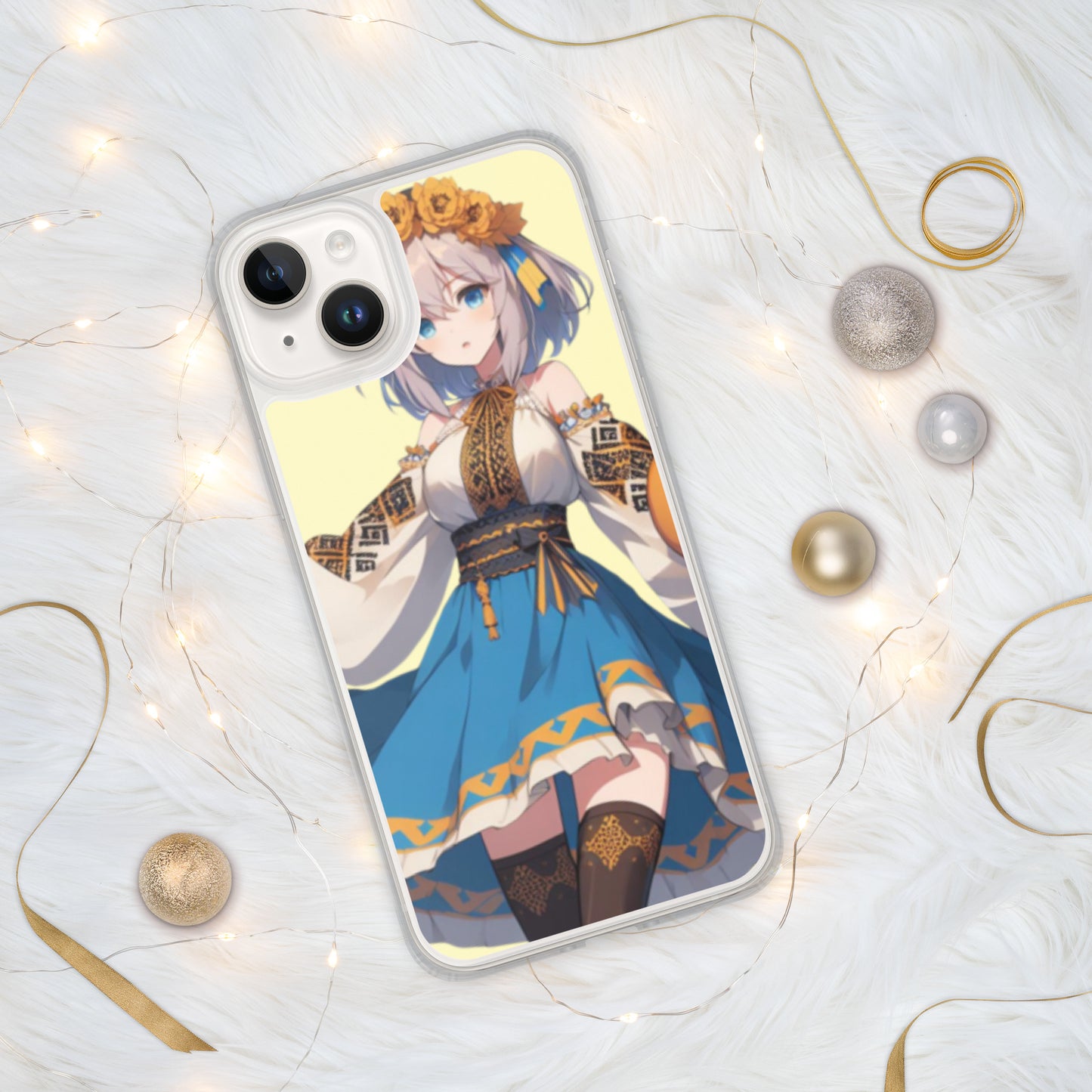 Clear Case for iPhone® 15, 15 pro, 15 Pro Max Ukrainian Anime Collection