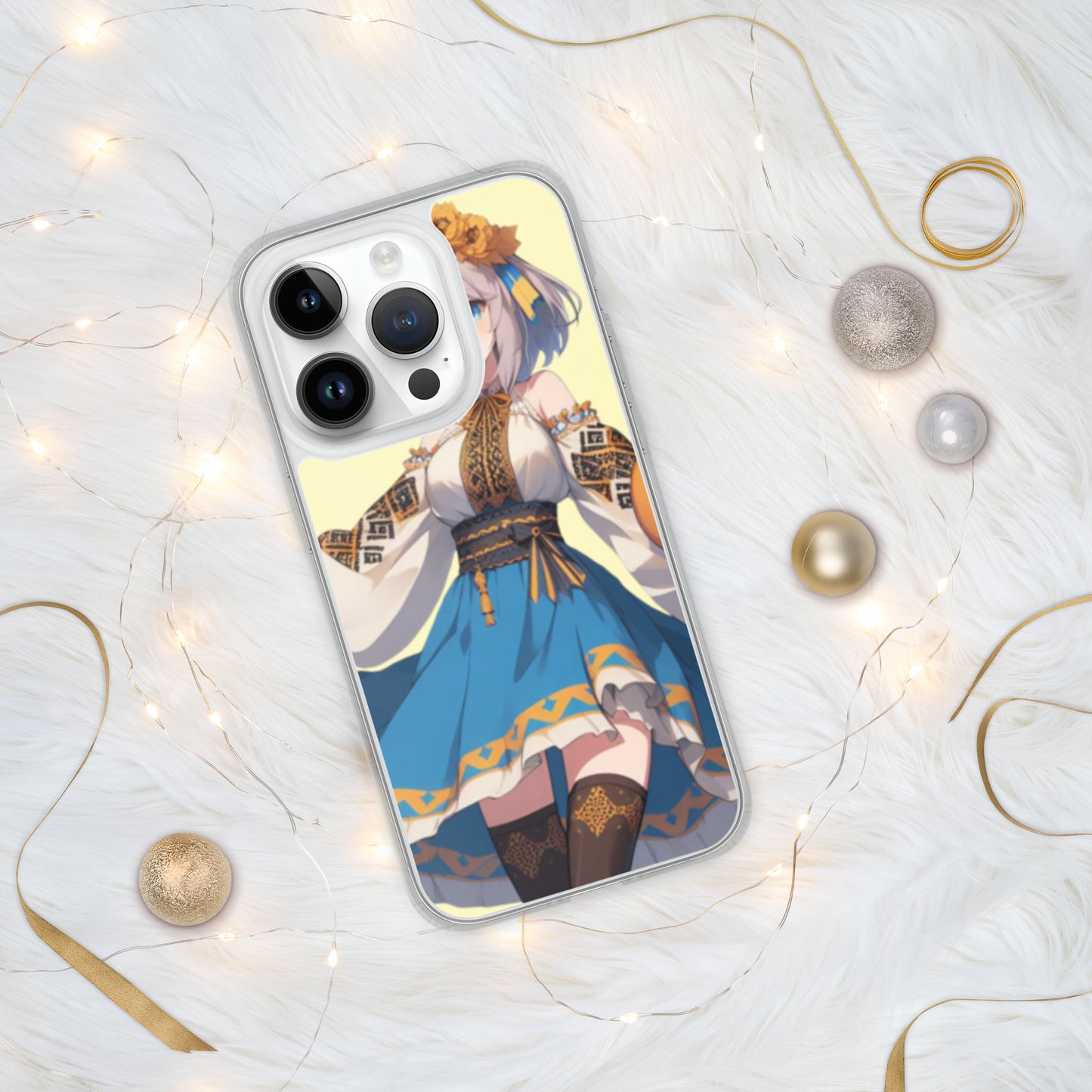 Clear Case for iPhone® 15, 15 pro, 15 Pro Max Ukrainian Anime Collection