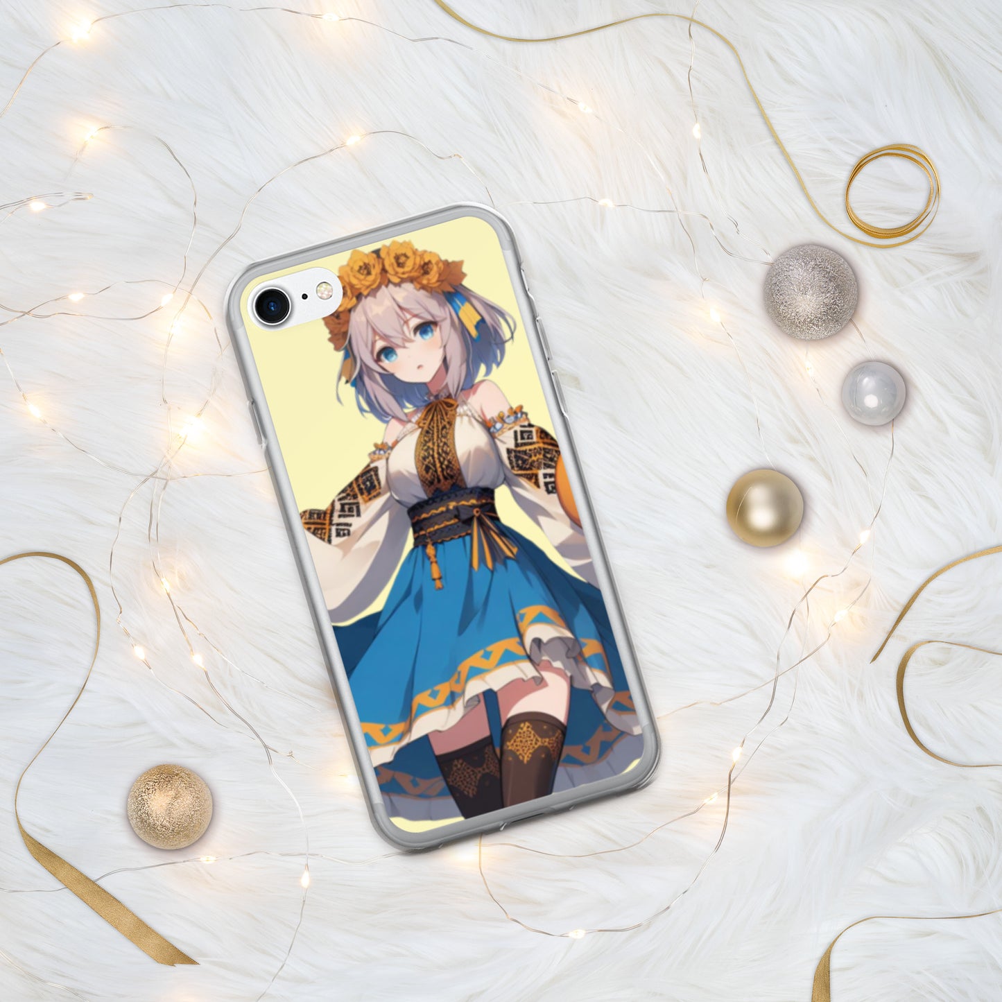 Clear Case for iPhone® 15, 15 pro, 15 Pro Max Ukrainian Anime Collection