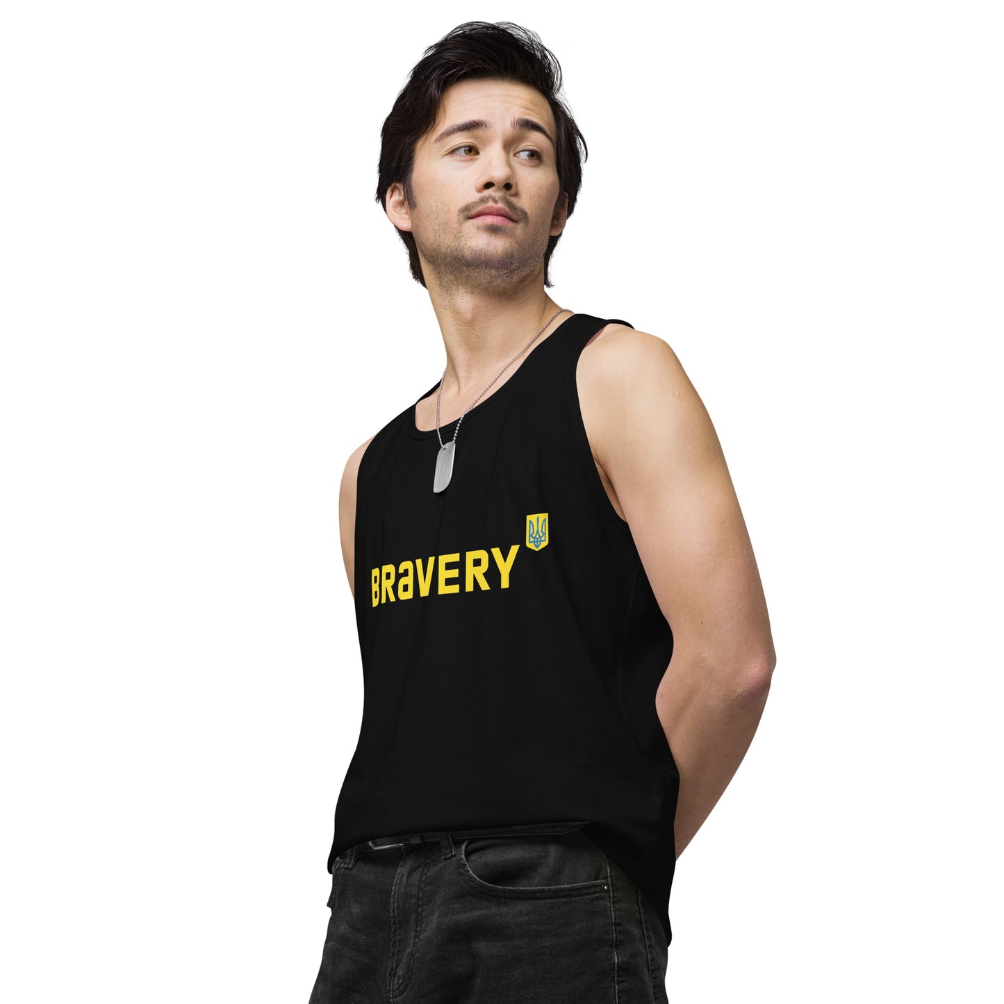 Men’s premium tank top Bravery Collection Ukrainian Clothings