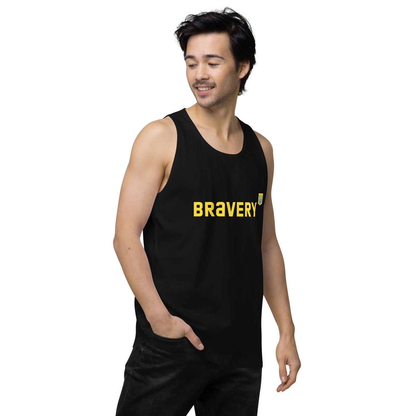 Men’s premium tank top Bravery Collection Ukrainian Clothings