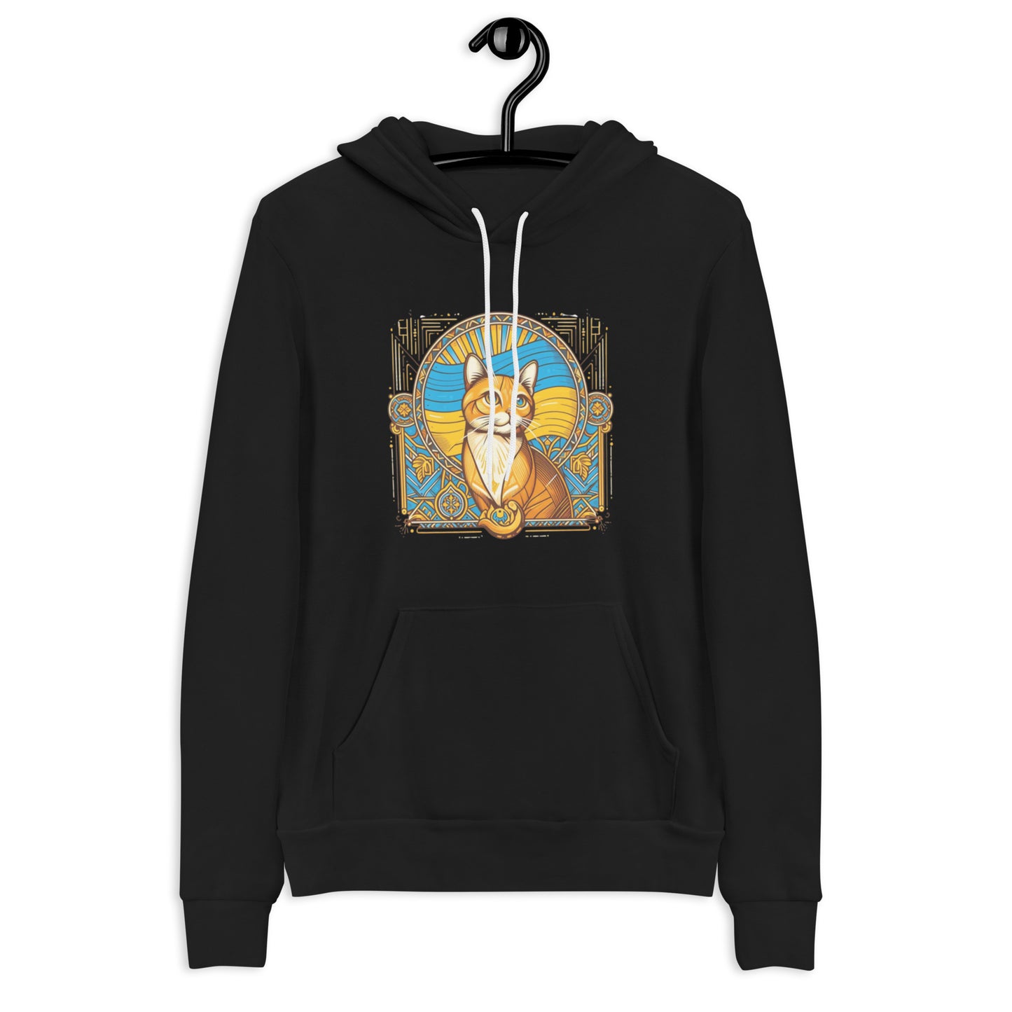 Unisex hoodie Ukrainian Art Deco Cat