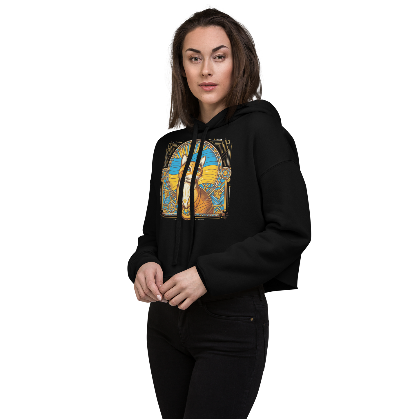 Crop Hoodie Ukrainian Cat Collection