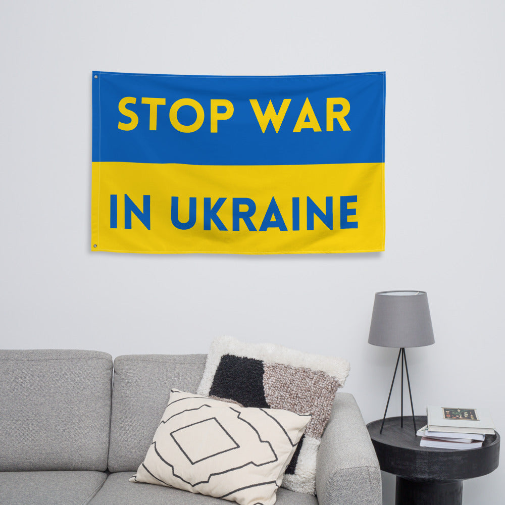 Ukrainian National Flag Stop War