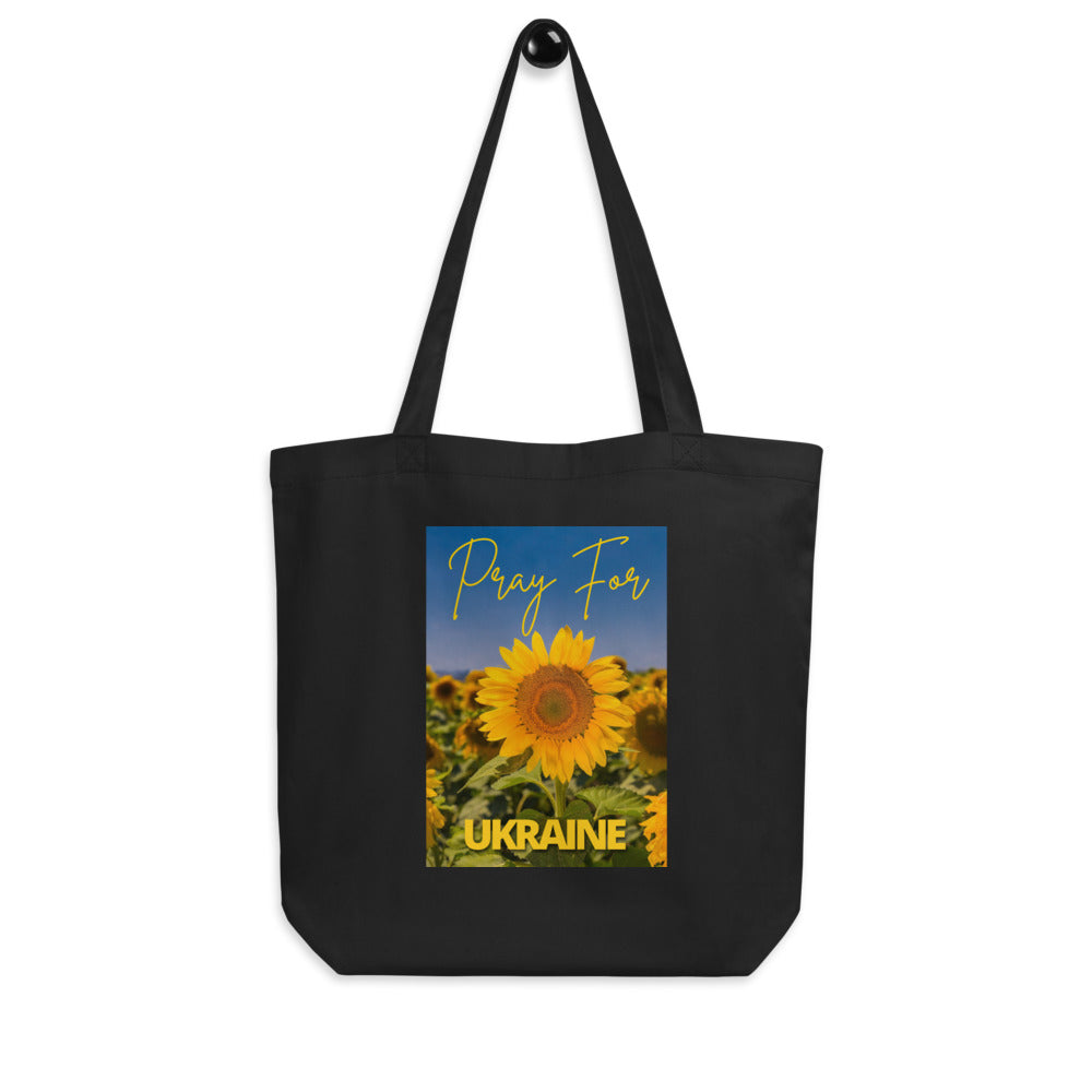 Eco Canvas Large Tote Bag for Women PRAY FOR UKRAINE