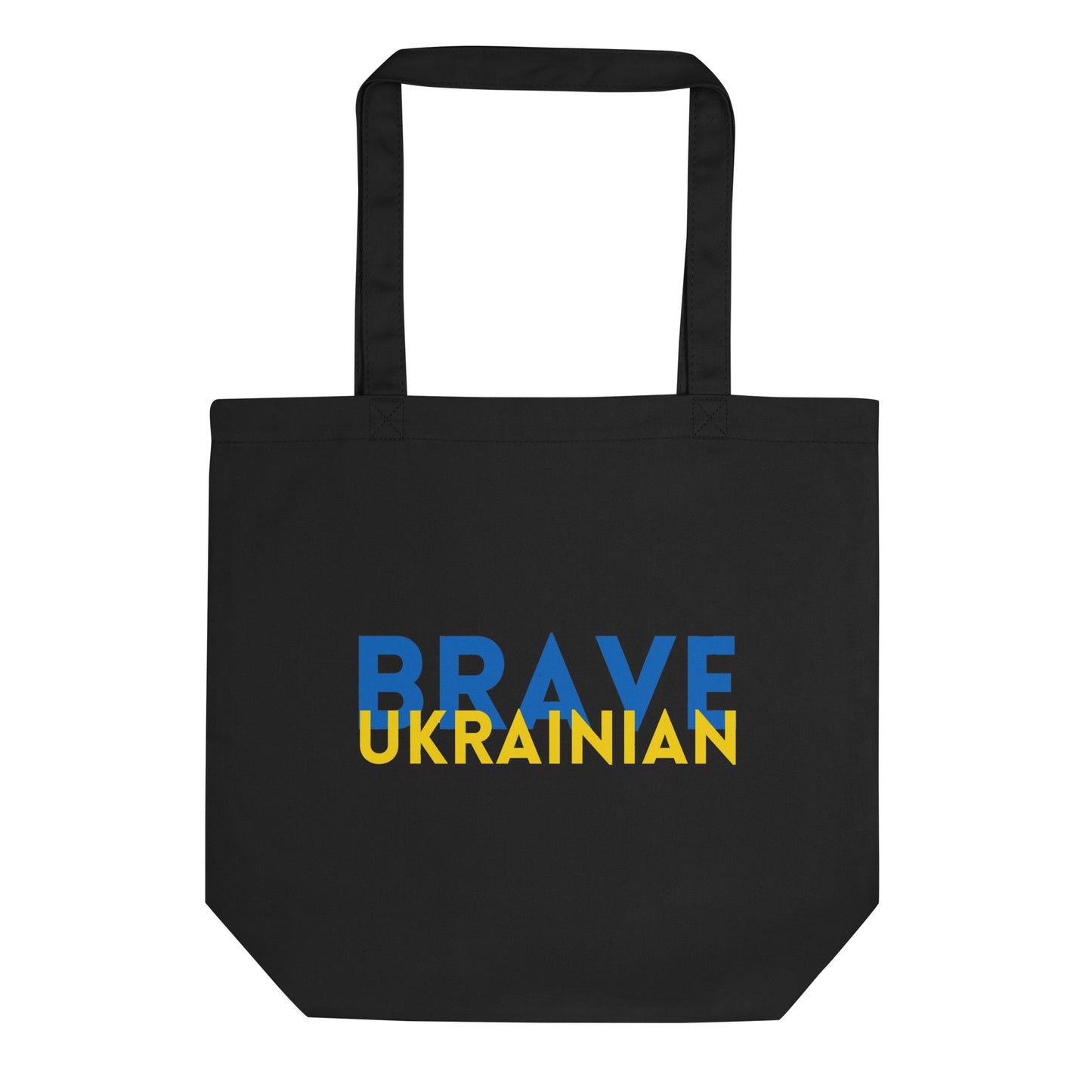 Eco Canvas Large Tote Bag for Women BRAVE UKRAINIAN