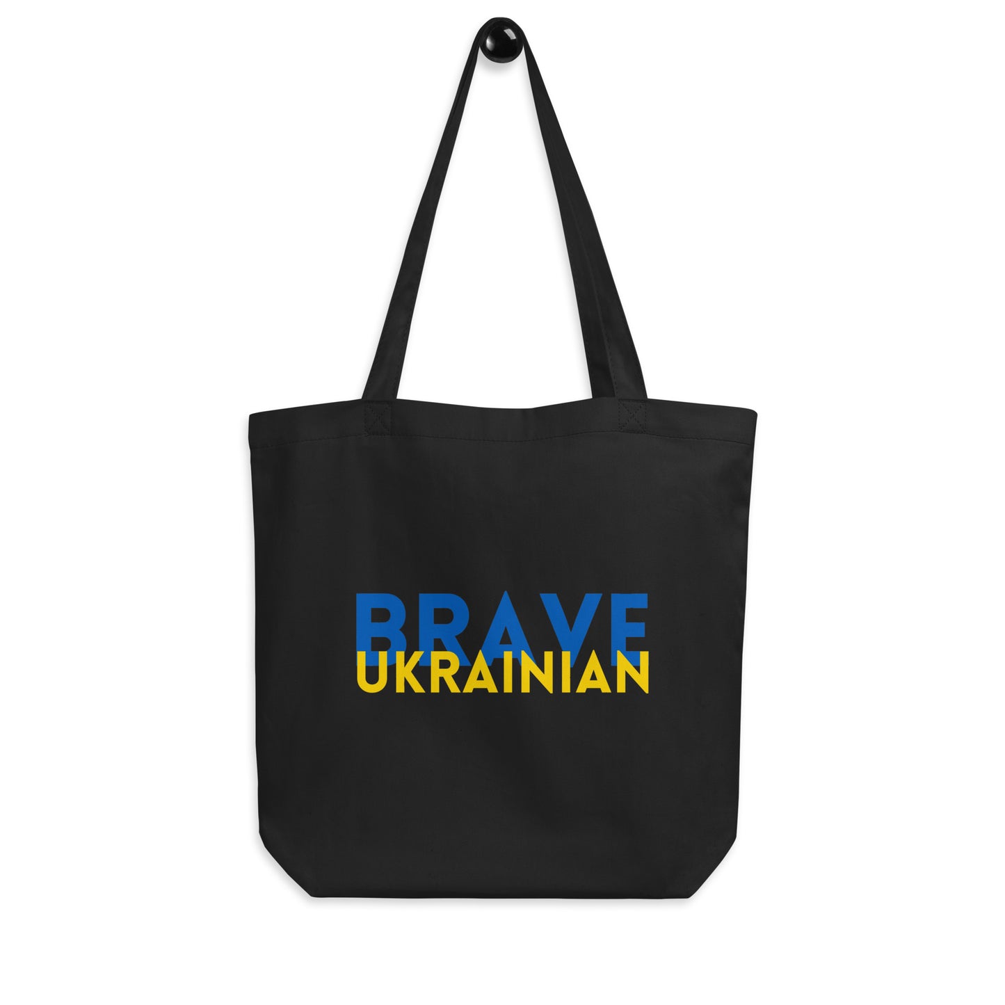 Eco Canvas Large Tote Bag for Women BRAVE UKRAINIAN