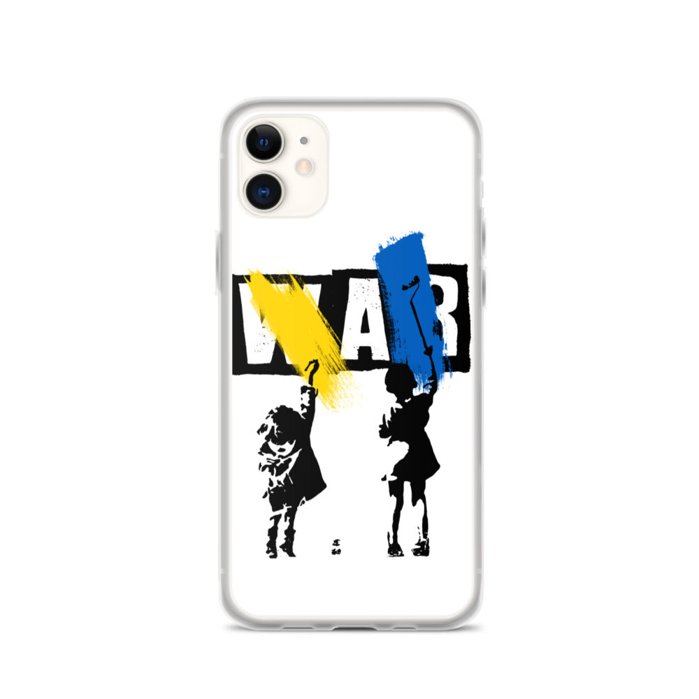 iPhone Case for iPhone 11 / 13 / XR / X / XS / SE / PRO / 12 / 8/7 / MAX NO WAR UKRAINIAN FLAG COLORS