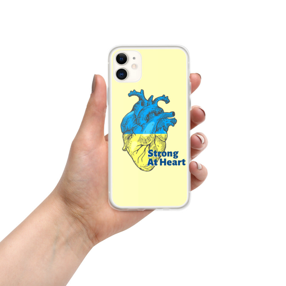 iPhone Case for iPhone 11 / 13 / XR / X / XS / SE / PRO / 12 / 8/7 / MAX UKRAINIAN FLAG COLORS STRONG AT HEART