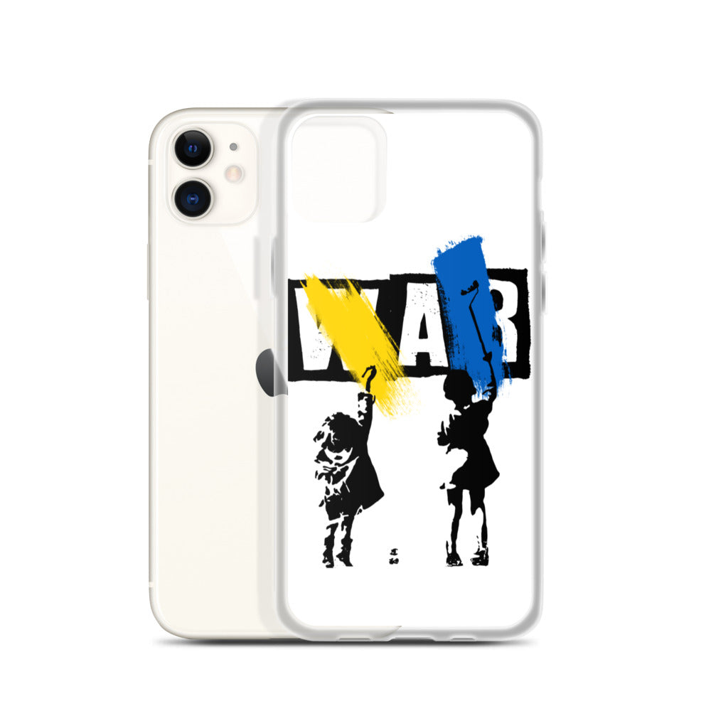 iPhone Case for iPhone 11 / 13 / XR / X / XS / SE / PRO / 12 / 8/7 / MAX NO WAR UKRAINIAN FLAG COLORS