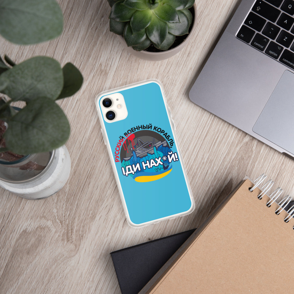 iPhone Case for iPhone 11 / 13 / XR / X / XS / SE / PRO / 12 / 8/7 / MAX IDI NAKHUY RUSKIY KORABL'