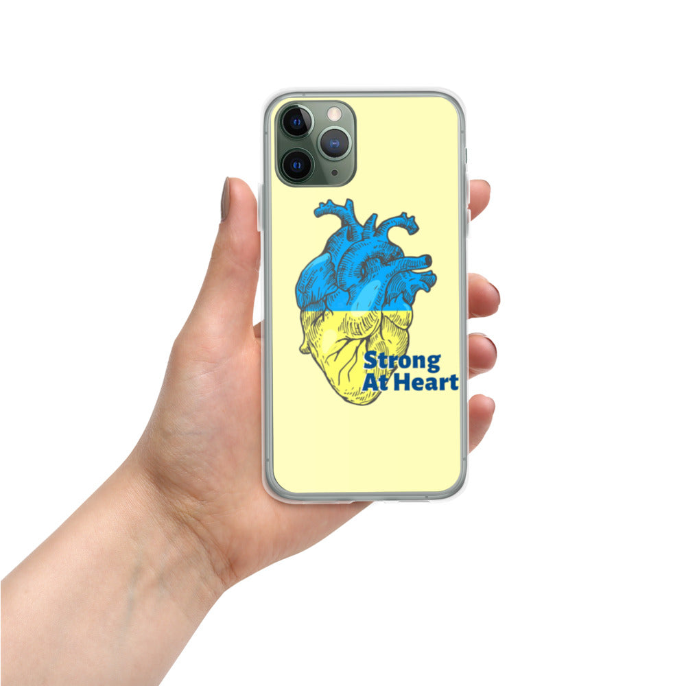 iPhone Case for iPhone 11 / 13 / XR / X / XS / SE / PRO / 12 / 8/7 / MAX UKRAINIAN FLAG COLORS STRONG AT HEART