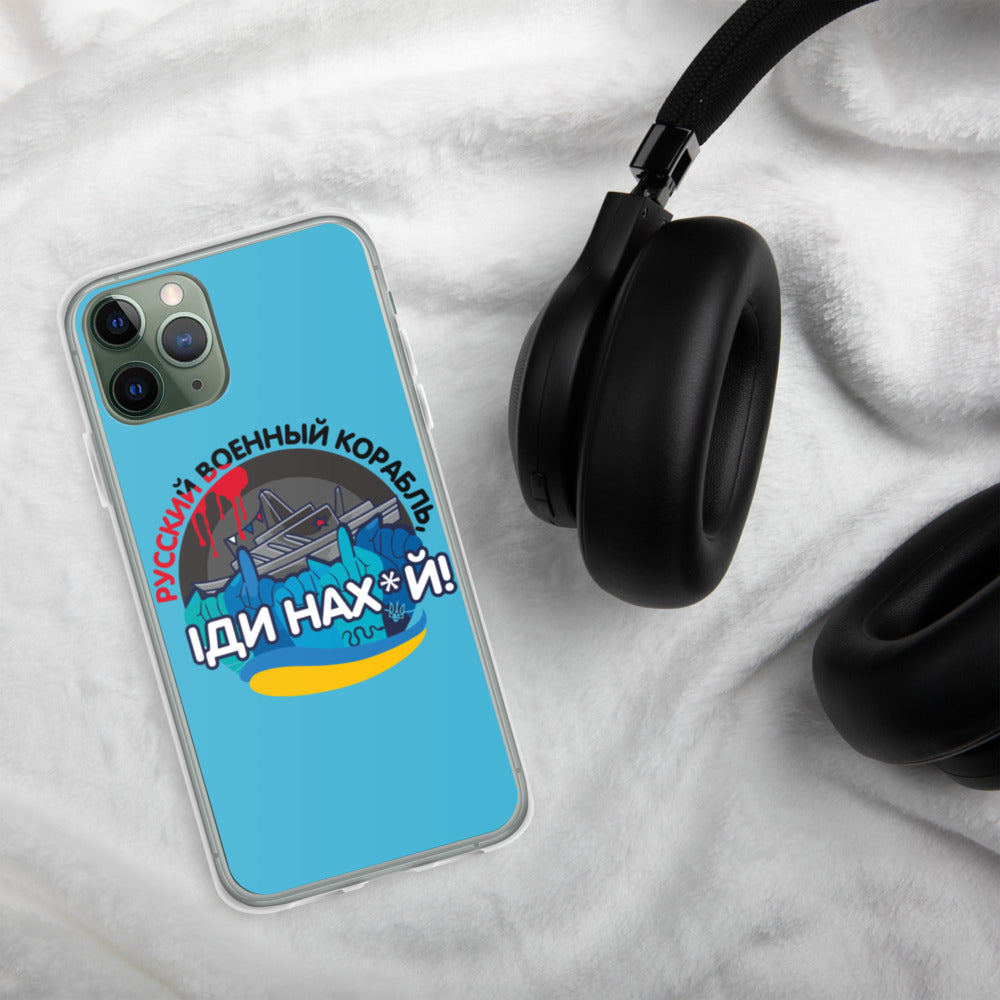 iPhone Case for iPhone 11 / 13 / XR / X / XS / SE / PRO / 12 / 8/7 / MAX IDI NAKHUY RUSKIY KORABL'