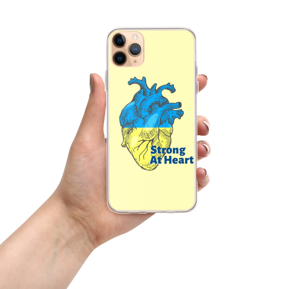 iPhone Case for iPhone 11 / 13 / XR / X / XS / SE / PRO / 12 / 8/7 / MAX UKRAINIAN FLAG COLORS STRONG AT HEART