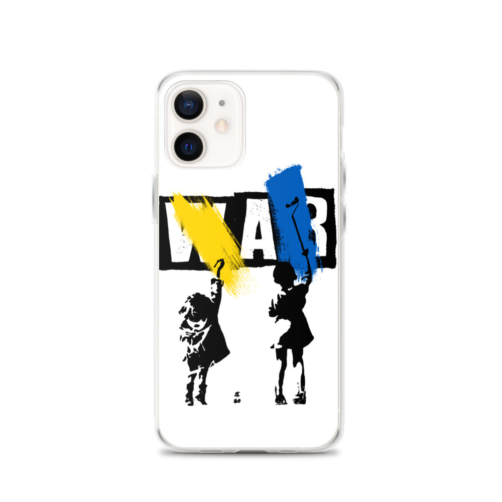 iPhone Case for iPhone 11 / 13 / XR / X / XS / SE / PRO / 12 / 8/7 / MAX NO WAR UKRAINIAN FLAG COLORS