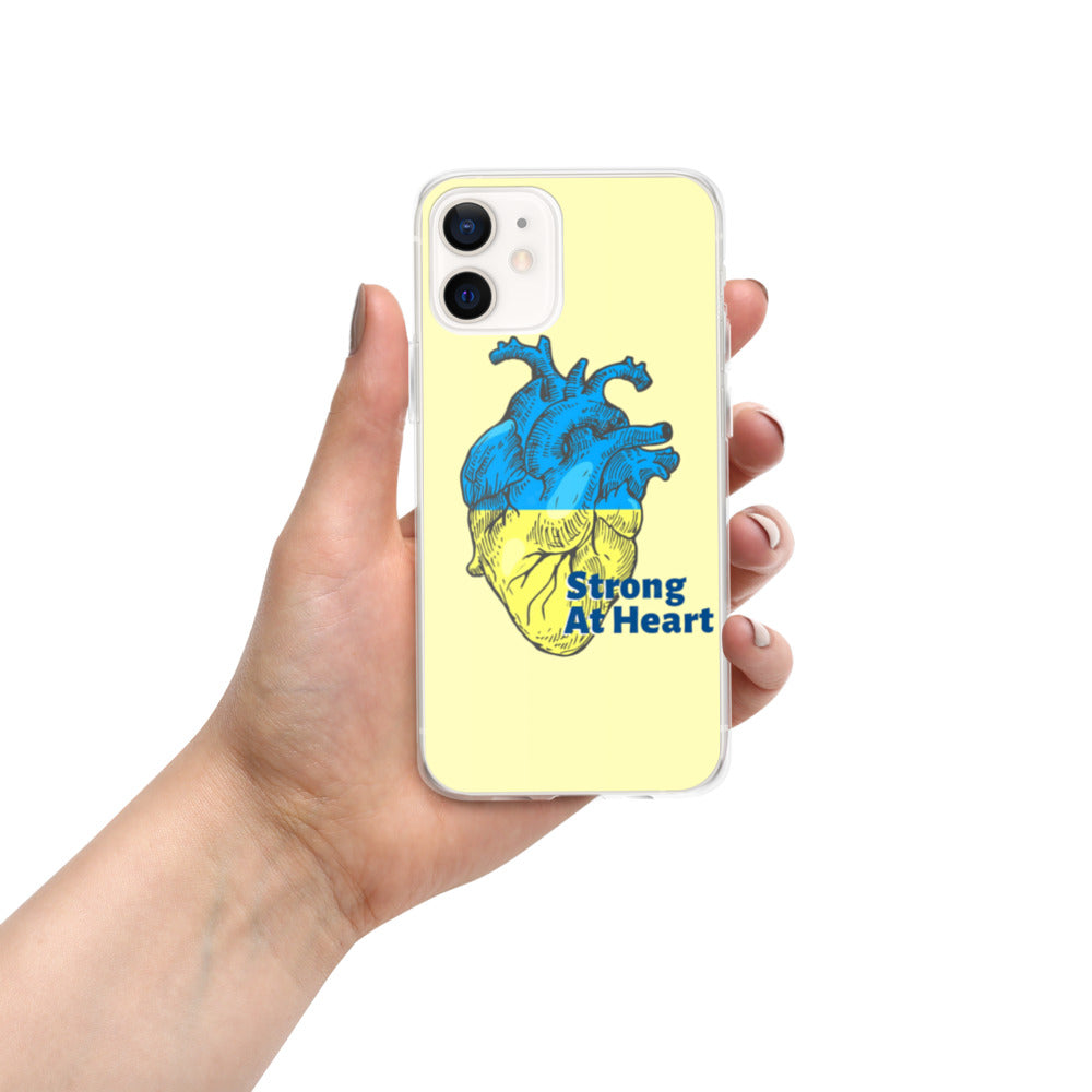 iPhone Case for iPhone 11 / 13 / XR / X / XS / SE / PRO / 12 / 8/7 / MAX UKRAINIAN FLAG COLORS STRONG AT HEART