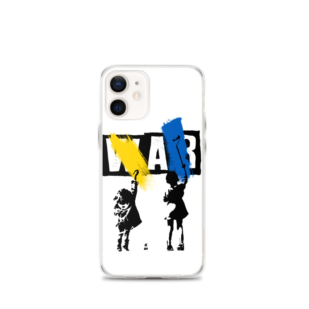 iPhone Case for iPhone 11 / 13 / XR / X / XS / SE / PRO / 12 / 8/7 / MAX NO WAR UKRAINIAN FLAG COLORS