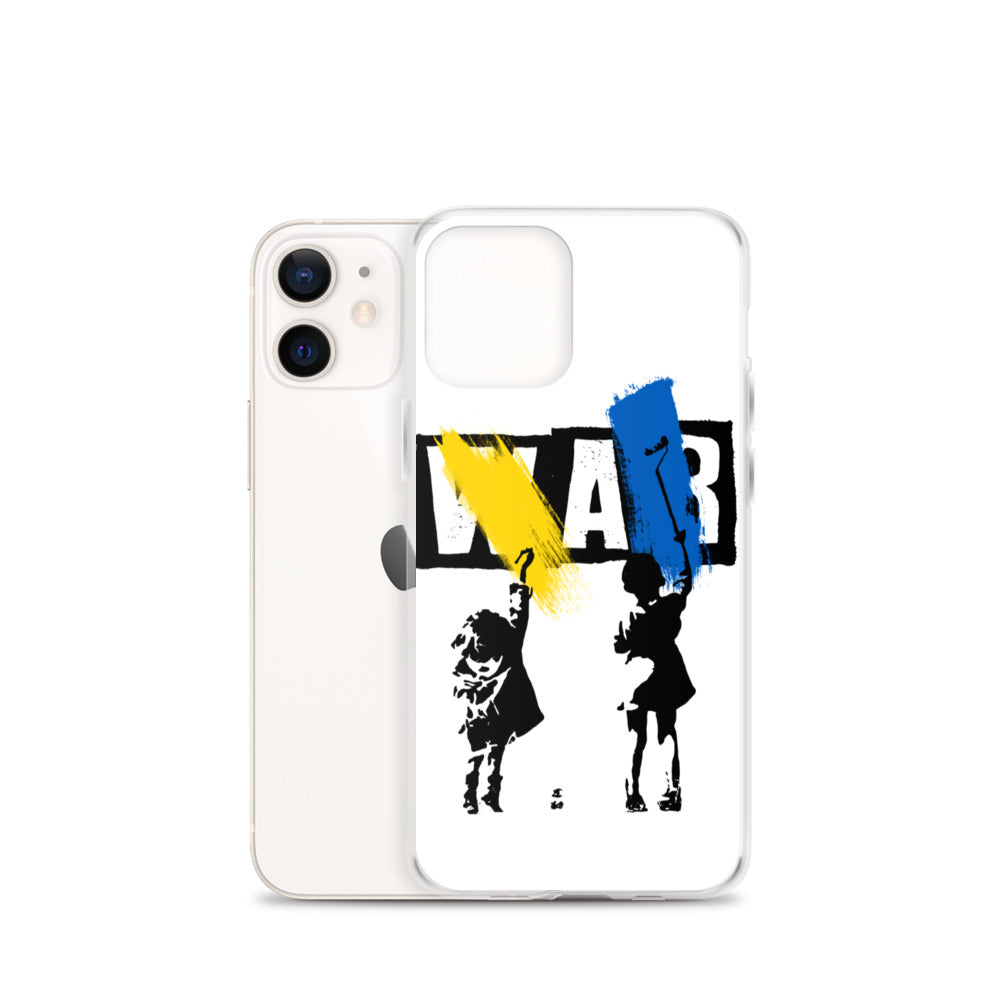 iPhone Case for iPhone 11 / 13 / XR / X / XS / SE / PRO / 12 / 8/7 / MAX NO WAR UKRAINIAN FLAG COLORS