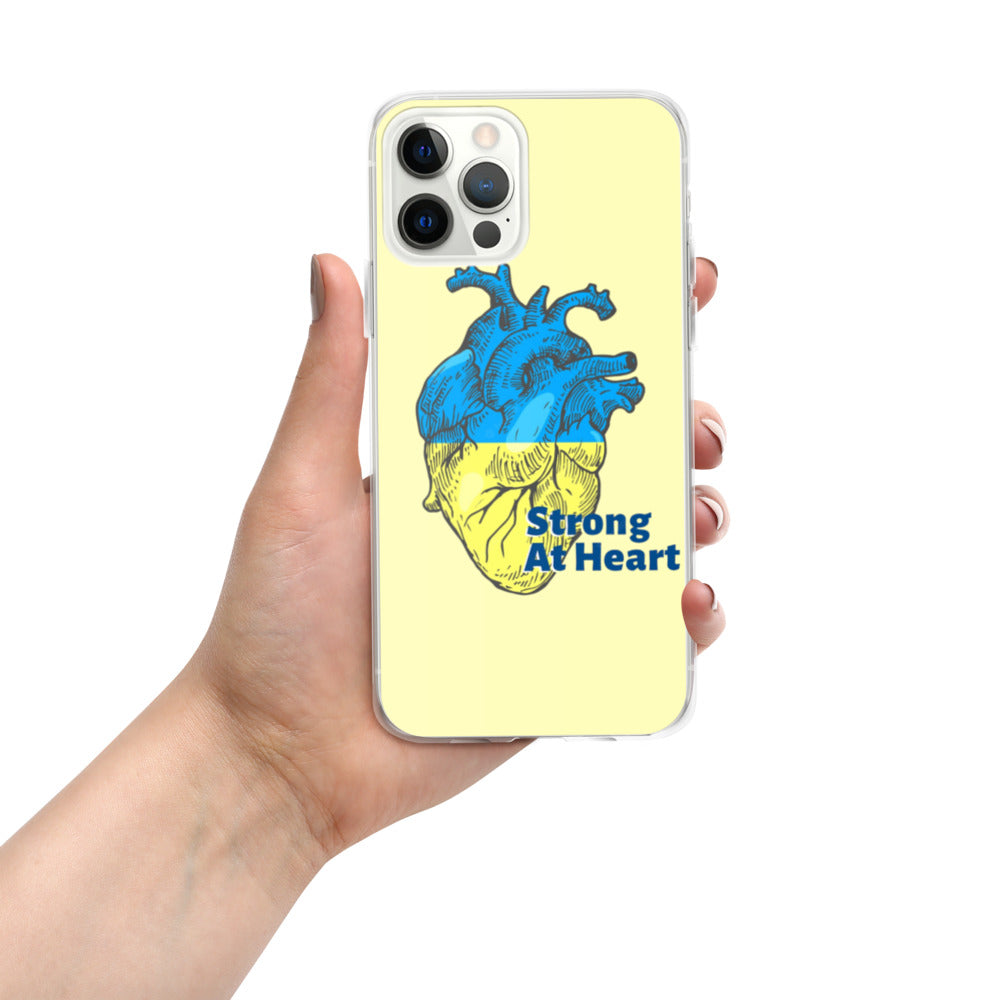 iPhone Case for iPhone 11 / 13 / XR / X / XS / SE / PRO / 12 / 8/7 / MAX UKRAINIAN FLAG COLORS STRONG AT HEART