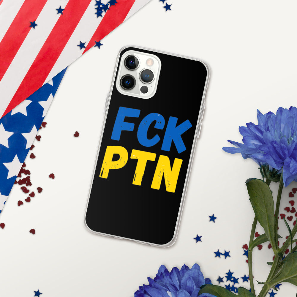 iPhone Case for iPhone 11 / 13 / XR / X / XS / SE / PRO / 12 / 8/7 / MAX UKRAINIAN FLAG COLORS FCK PTN