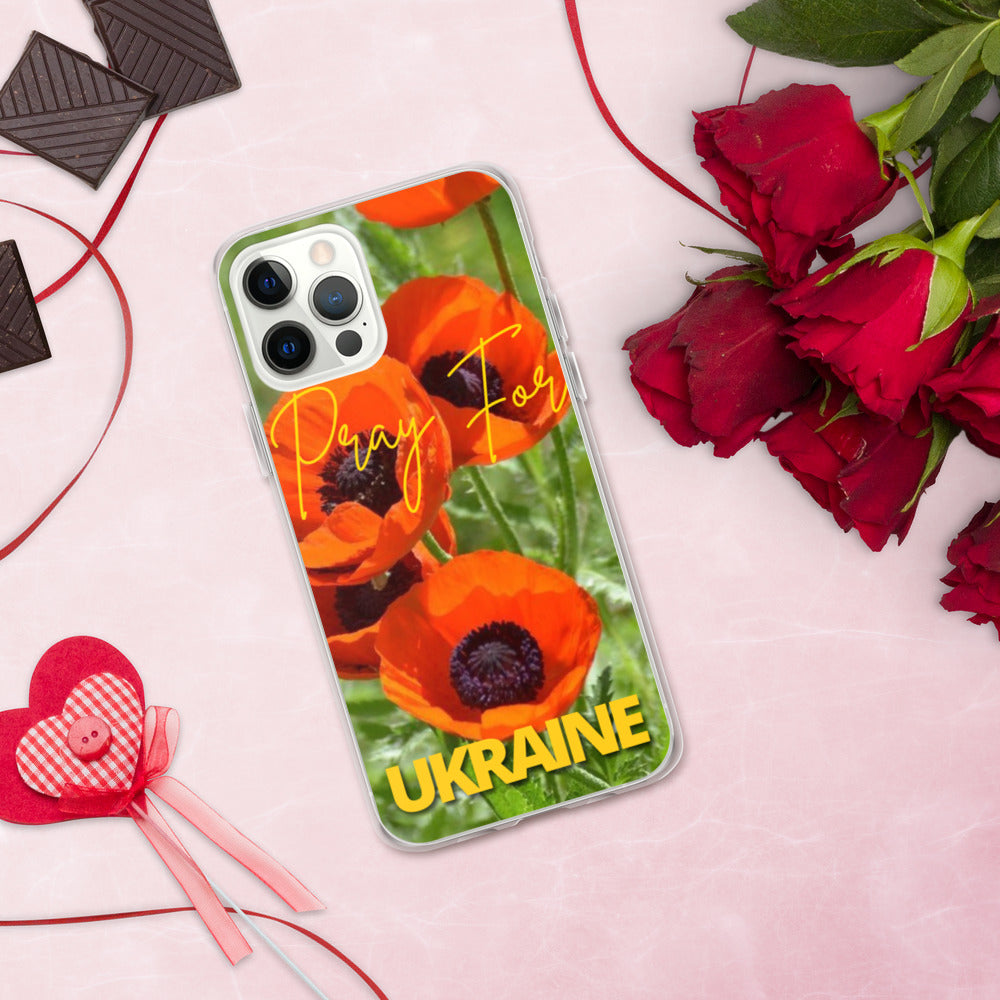 iPhone Case for iPhone 11 / 13 / XR / X / XS / SE / PRO / 12 / 8/7 / MAX PRAY FOR UKRAINE POPPIES