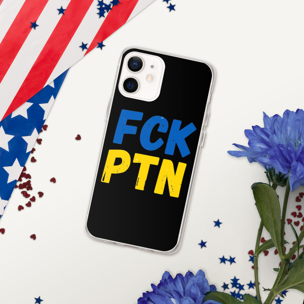 iPhone Case for iPhone 11 / 13 / XR / X / XS / SE / PRO / 12 / 8/7 / MAX UKRAINIAN FLAG COLORS FCK PTN