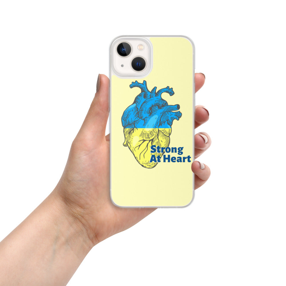 iPhone Case for iPhone 11 / 13 / XR / X / XS / SE / PRO / 12 / 8/7 / MAX UKRAINIAN FLAG COLORS STRONG AT HEART