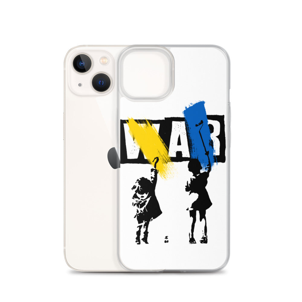 iPhone Case for iPhone 11 / 13 / XR / X / XS / SE / PRO / 12 / 8/7 / MAX NO WAR UKRAINIAN FLAG COLORS