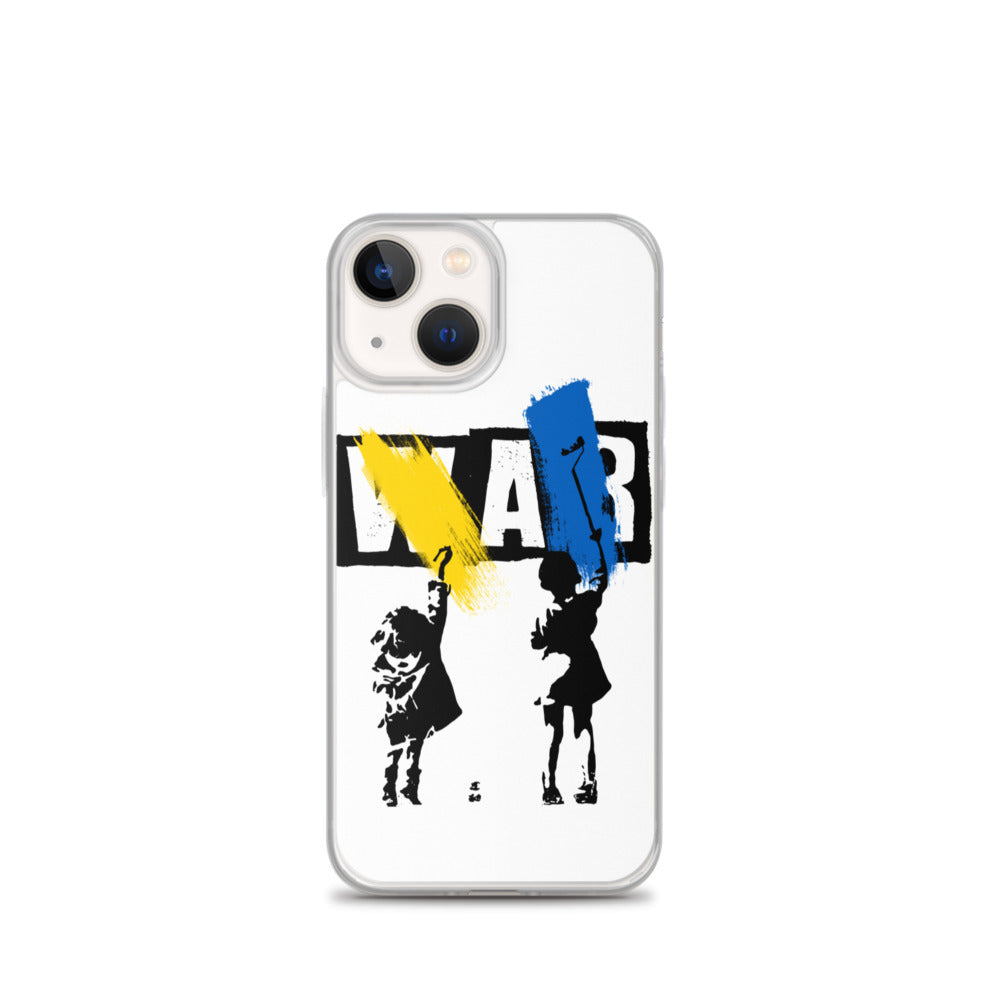 iPhone Case for iPhone 11 / 13 / XR / X / XS / SE / PRO / 12 / 8/7 / MAX NO WAR UKRAINIAN FLAG COLORS