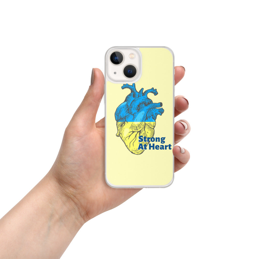 iPhone Case for iPhone 11 / 13 / XR / X / XS / SE / PRO / 12 / 8/7 / MAX UKRAINIAN FLAG COLORS STRONG AT HEART