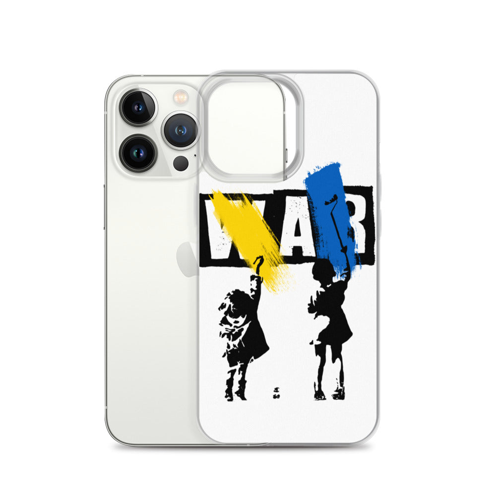 iPhone Case for iPhone 11 / 13 / XR / X / XS / SE / PRO / 12 / 8/7 / MAX NO WAR UKRAINIAN FLAG COLORS