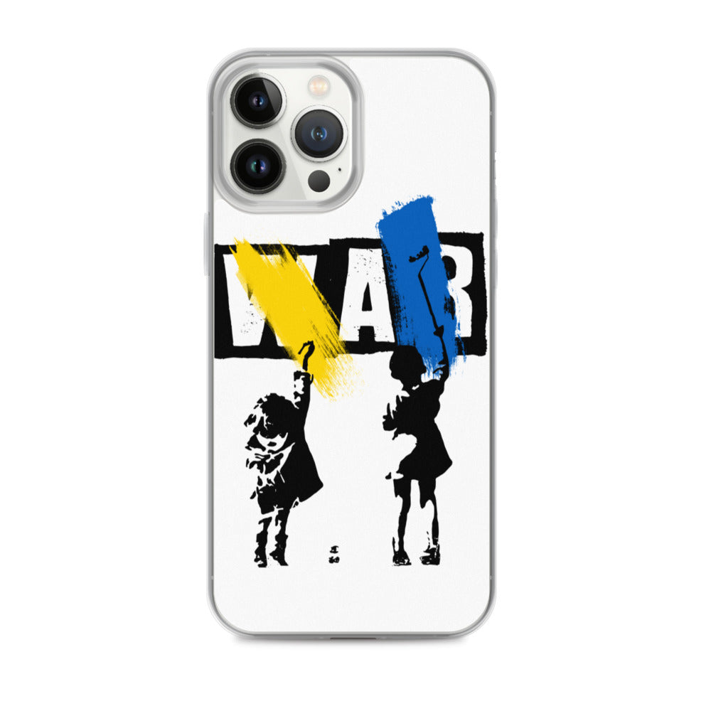 iPhone Case for iPhone 11 / 13 / XR / X / XS / SE / PRO / 12 / 8/7 / MAX NO WAR UKRAINIAN FLAG COLORS