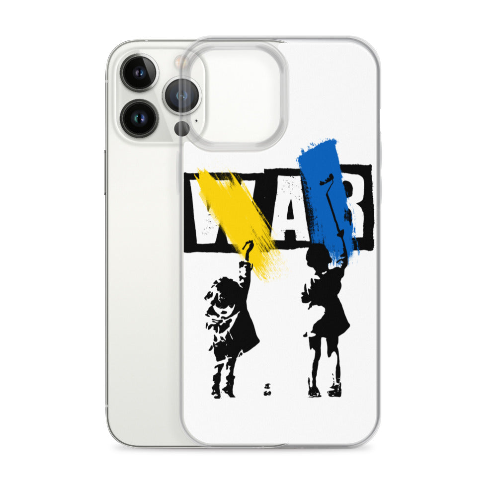 iPhone Case for iPhone 11 / 13 / XR / X / XS / SE / PRO / 12 / 8/7 / MAX NO WAR UKRAINIAN FLAG COLORS