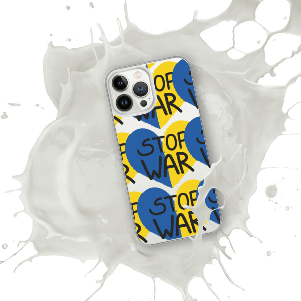 iPhone Case for iPhone 11 / 13 / XR / X / XS / SE / PRO / 12 / 8/7 / MAX STOP WAR UKRAINIAN FLAG COLORS HEART