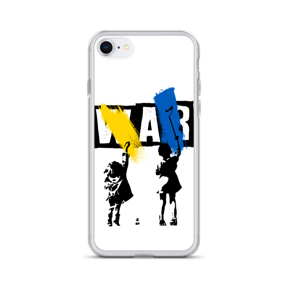 iPhone Case for iPhone 11 / 13 / XR / X / XS / SE / PRO / 12 / 8/7 / MAX NO WAR UKRAINIAN FLAG COLORS