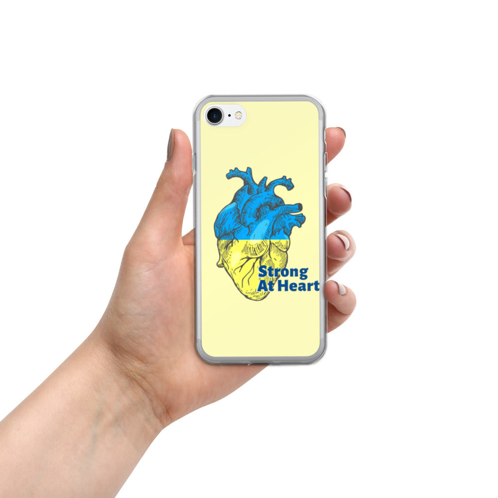 iPhone Case for iPhone 11 / 13 / XR / X / XS / SE / PRO / 12 / 8/7 / MAX UKRAINIAN FLAG COLORS STRONG AT HEART