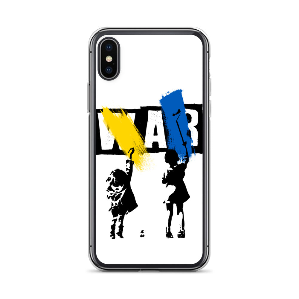 iPhone Case for iPhone 11 / 13 / XR / X / XS / SE / PRO / 12 / 8/7 / MAX NO WAR UKRAINIAN FLAG COLORS