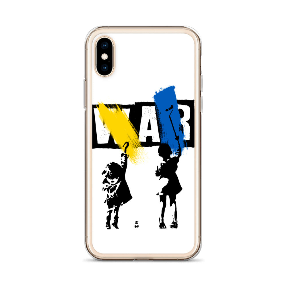 iPhone Case for iPhone 11 / 13 / XR / X / XS / SE / PRO / 12 / 8/7 / MAX NO WAR UKRAINIAN FLAG COLORS