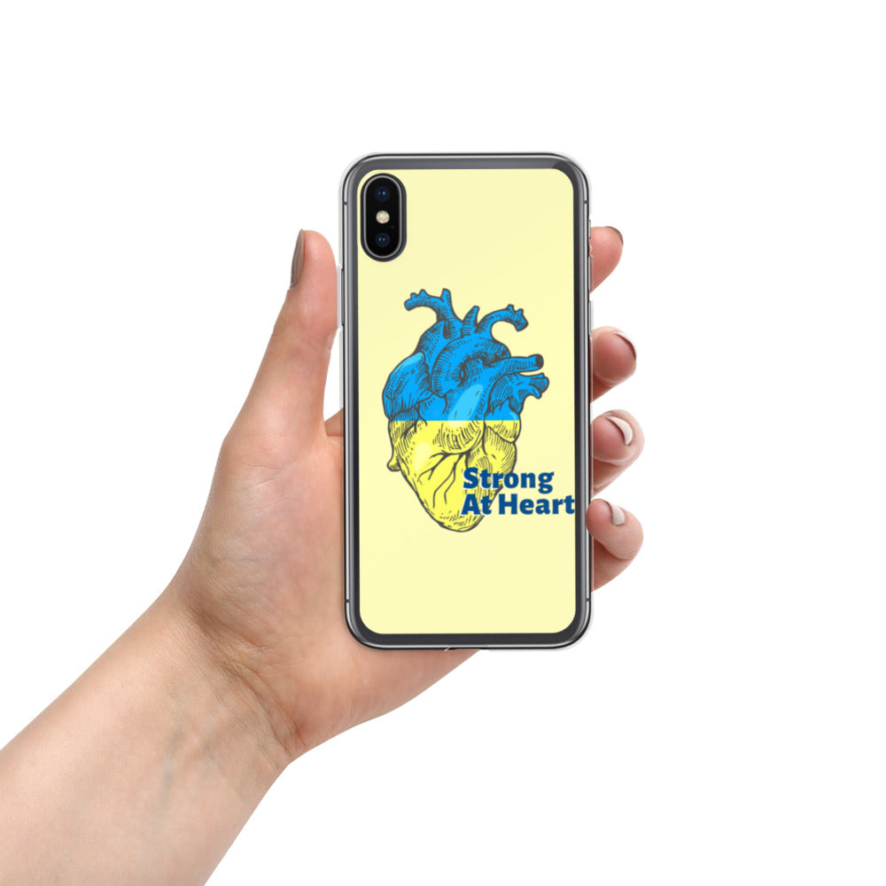 iPhone Case for iPhone 11 / 13 / XR / X / XS / SE / PRO / 12 / 8/7 / MAX UKRAINIAN FLAG COLORS STRONG AT HEART