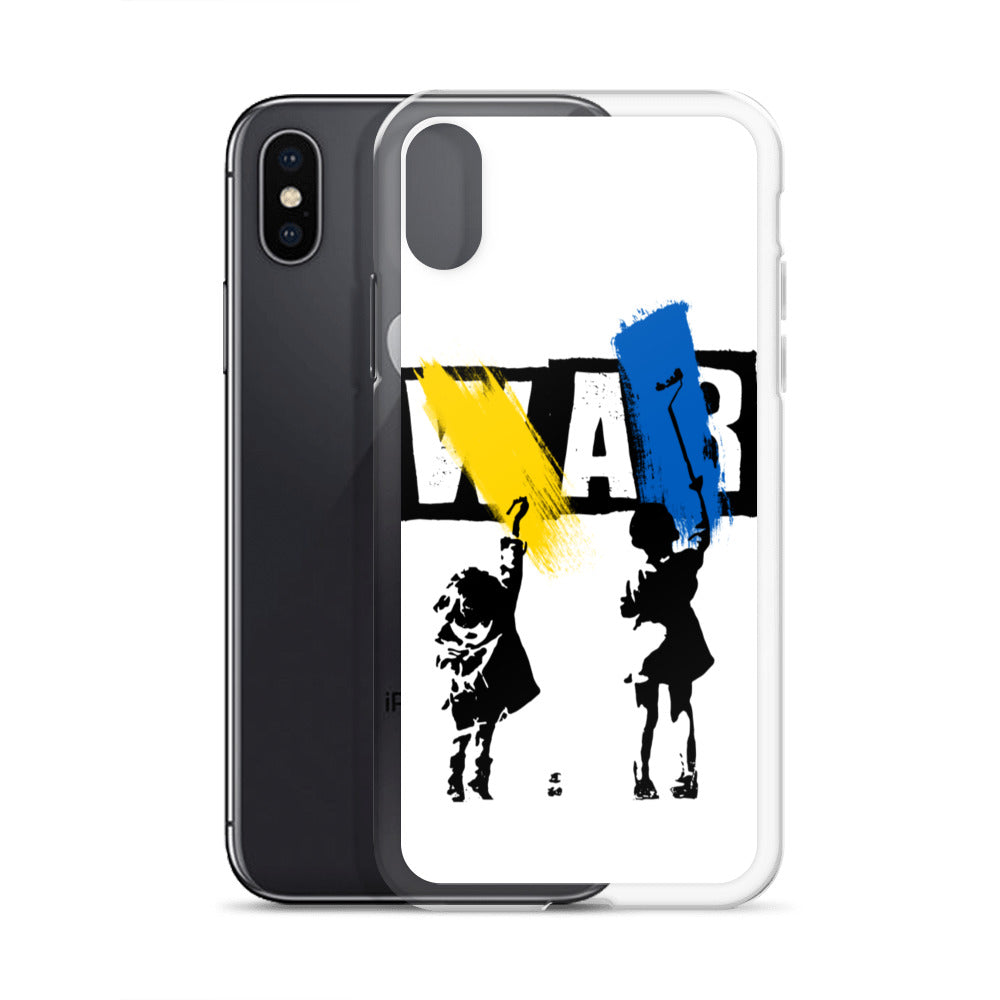 iPhone Case for iPhone 11 / 13 / XR / X / XS / SE / PRO / 12 / 8/7 / MAX NO WAR UKRAINIAN FLAG COLORS