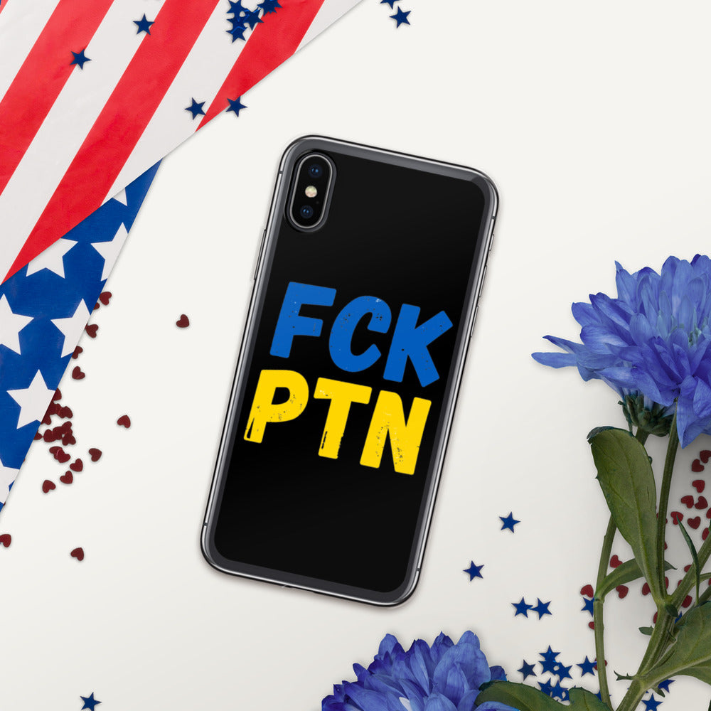 iPhone Case for iPhone 11 / 13 / XR / X / XS / SE / PRO / 12 / 8/7 / MAX UKRAINIAN FLAG COLORS FCK PTN