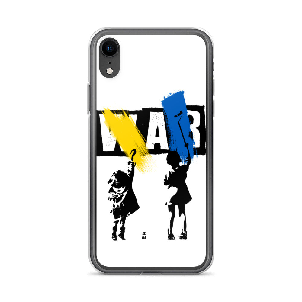 iPhone Case for iPhone 11 / 13 / XR / X / XS / SE / PRO / 12 / 8/7 / MAX NO WAR UKRAINIAN FLAG COLORS